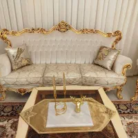 مبل سلطنتی ۷ نفره چوب اصل. منبت کاری