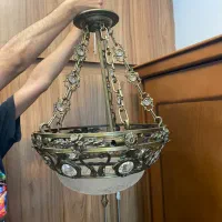 لوستر اشپز خانه پنج شعله برنجی