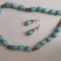 فروش دو عدد گردنبند سنگ زیبا