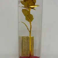 گل رز روکش طلای 24 عیار