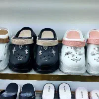 دمپایی زنانه دخترانه کراکس ۲تیکه