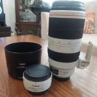 لنز کنن canon100-400markii+extender 1.4markiii
