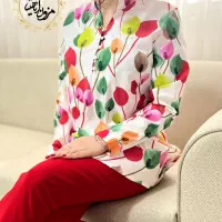 شومیز شیک خاص و تونیک قد بلند سایز بزرگ زنانه