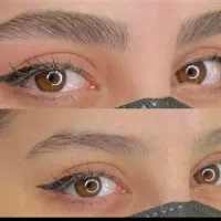 مدل فیبروز،شید لب بن مژه و خط چشم