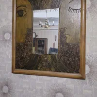 تابلو آنتیک کلکسیونی تلفیق آینه و ویترای