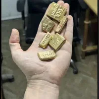طلای اب شده در دو وزن