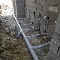 لوله کشی وکاشیکاری روستای تیس