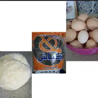کره محلی چای بهاره محلی و تخم مرغ محلی