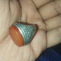 انگشتر نقره نگین سرخ اصلی