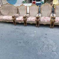 مبل سلطنتی با چوب فوق‌العاده با جلو مبلی چوب راش