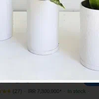 گلدان سرامیکی استوانه ای