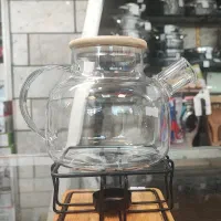 قوری پیرکس درب بامبو