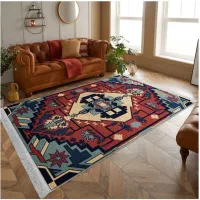 فرش مخمل نادی طرح سنتی کد 0172