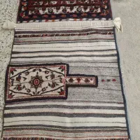 دو عدد تاچه و روپشتی دستباف طرح سنتی