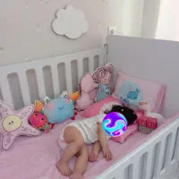 تخت کودک با تشک رویال در حد نو
