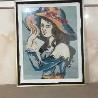 تابلو کوبلن قدیمی دست درز