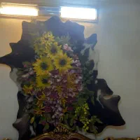 پوست گاو گل آذین شده