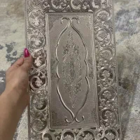 سینی نقره ای و طلایی شیک استیل گرم بالا