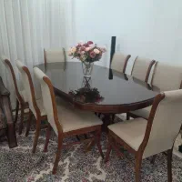 مبل نه نفره وارداتی و میز نهارخوری 8نفره