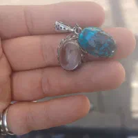 فیروزه و اویز نقره  در نجف