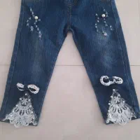 شلوار جین و هودی چرم نو  ۴۰۰