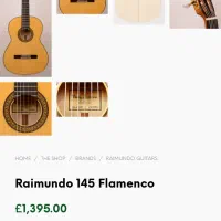 گیتار دست ساز اسپانیا مانوئل ریموندو مدل 145f