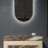 روشویی سرامیکی و کابین pvc