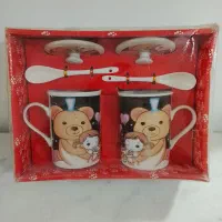 دو عدد ست ماگ و قاشق و در طرح خرسی آکبند