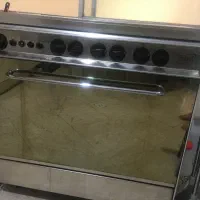 گاز ۵ شعله اردل با فر سالم و تمیز