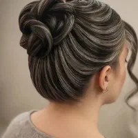 آموزش شنیون ، میکاپ ، رنگ