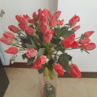 دسته گل رز مخملی خارجی