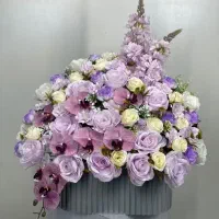 باکس و دسته گل عروس مصنوعی