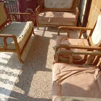 مبل هفت نفره چوبی