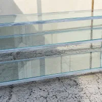 میز شیشه ای دکور لوازم و تحریر