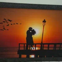 تابلو عاشقانه چراغدار کاملا نو
