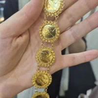 دستبند سکه ای ۱۸ عیار