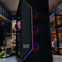 کیس گیمینگ حرفه ای کد (466) نسل 10 و RX 580