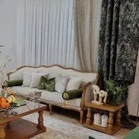 پرده سالن پذیرایی درحدنو مناسب جهیزیه باتخفیف