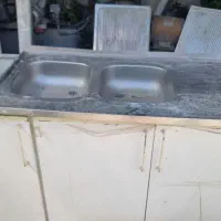 سه عدد سینک استیل کابینت فلزی ابچکان