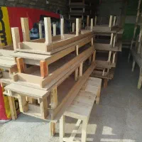 کفی تخت خواب کف تخت تولیدی زیر تختی چوبی