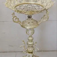 کنار سالنی سفید طلایی کنارسالنی کرم طلایی