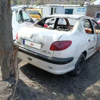 پژو 206 sb مدل 91 سوخته تصادفی