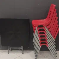 میز و صندلی و میز سلف