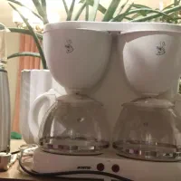 چای ساز و قهوه جوش دوقلو برند بایترون آمریکایی نو