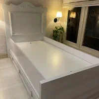 تختخواب آپادانا چوب (مدل کوئین سیلور)