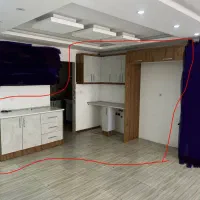 کابینت اشپزخونه و بالا هود و گاز فر