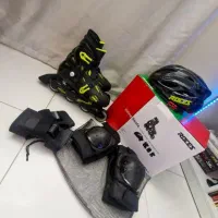 اسکیت روسز کاملاً نو + لوازم ایمنی کامل