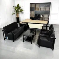 میز مدیریت پایه فلزی ، نیم ست اداری