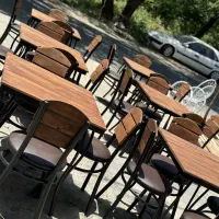 صندلی باران پشتی چوبی