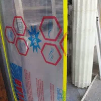 فایبرگلاس  پلی کربنات طلق شیشه ای کرکره پلاستیکی